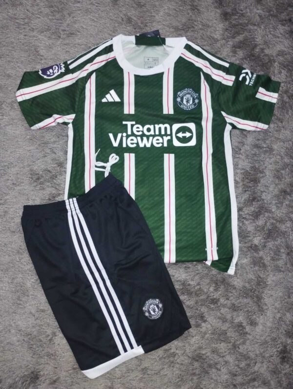 Uniforme Manchester United Verde 2023-2024 | Visitante 💂🏻‍♂️